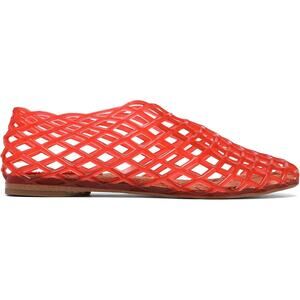 New Womens Size 9.5 Red Soft Jelly Mesh Ballet Flat Jellies Sandal SlideOn Shoes